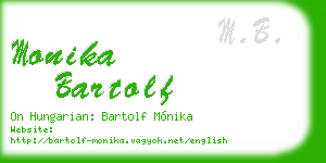 monika bartolf business card